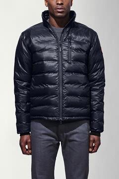 Chamarras Canada Goose Hombre México - Lodge Chaqueta De Plumas Azules / Negros FG1730248